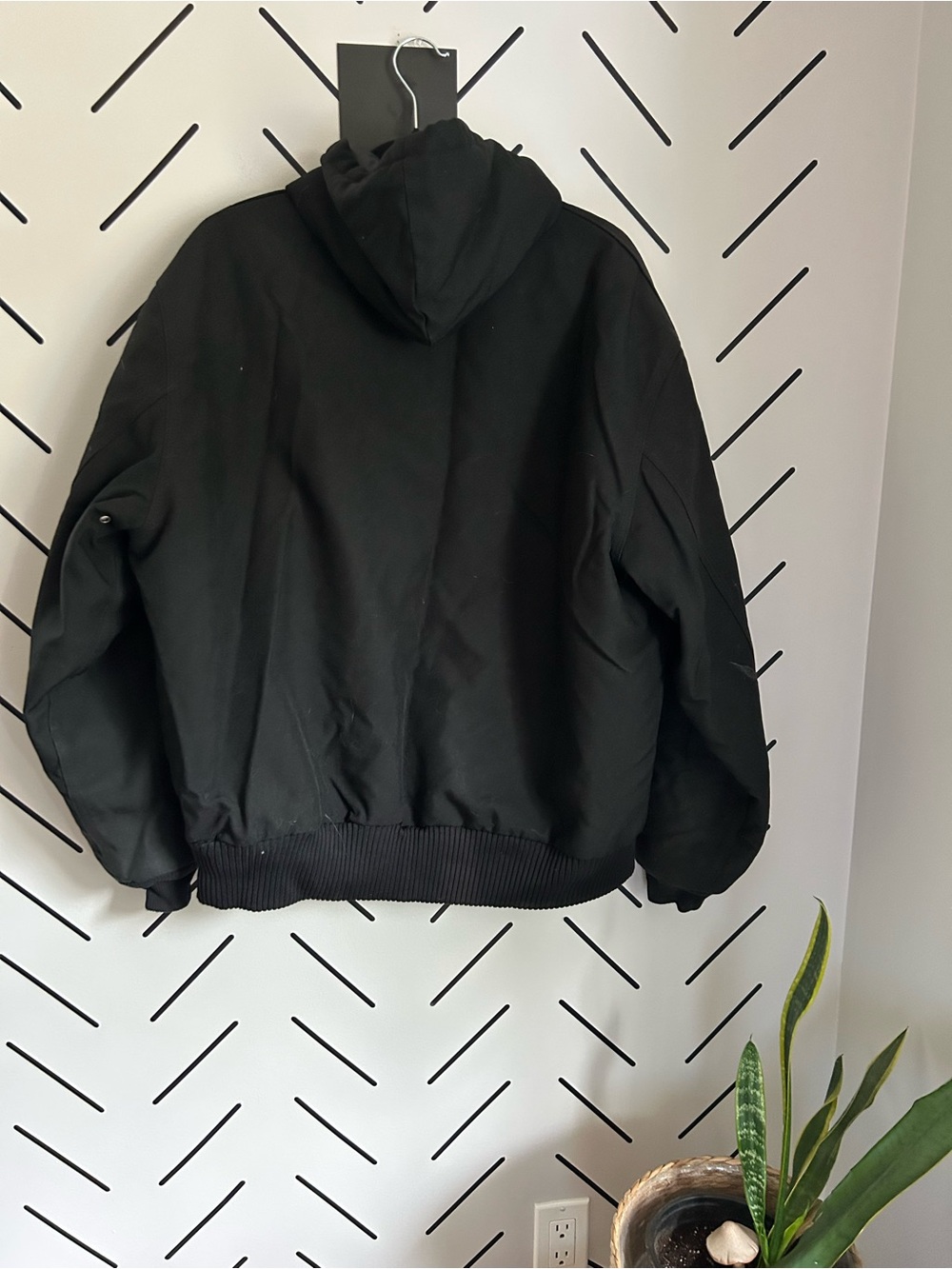 Vintage 90s carhartt men’s black insulated canvas jacket - Picture 7 of 9